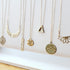 Celestial Moon Phase Half Circle Boho Necklace